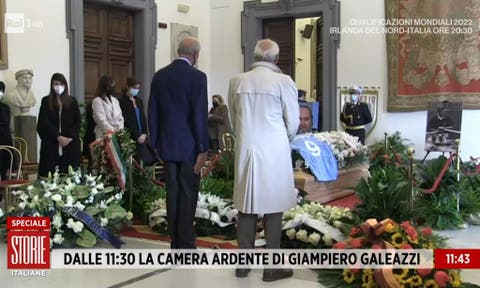 camera ardente di Giampiero Galeazzi a Roma