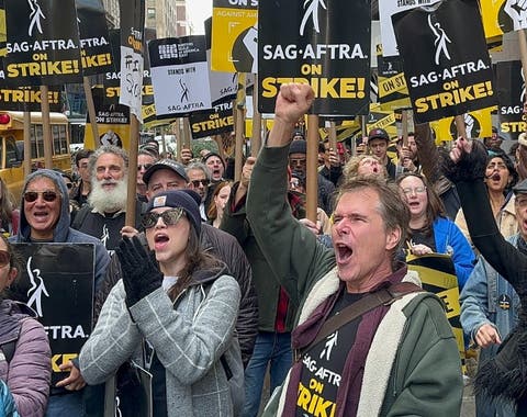 Protesta attori americani (IG SAG-AFTRA)