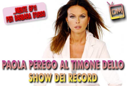 Paola Perego (Show dei Record, Guinness World Record)